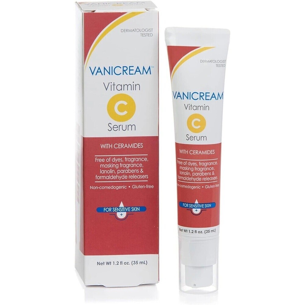 Vanicream Vitamin C Serum 1.2Oz Dye Free Sensitive Skin Ceramides NIB NEW THD